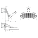 AXOR ShowerSphere Kopfbrause 370/220 2jet mit beweglichem...