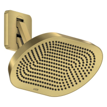 AXOR ShowerSphere Kopfbrause 370/220 2jet EcoSmart mit beweglichem Brausearm, Brushed Gold Optic