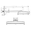 AXOR ShowerSphere Kopfbrause 370/220 1jet mit Brausearm,...