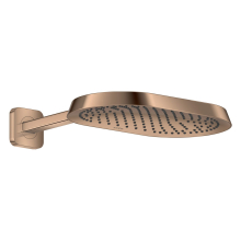 AXOR ShowerSphere Kopfbrause 370/220 1jet EcoSmart mit Brausearm, Polished Red Gold