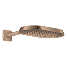 AXOR ShowerSphere Kopfbrause 370/220 1jet EcoSmart mit Brausearm, Brushed Red Gold