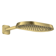 AXOR ShowerSphere Kopfbrause 370/220 1jet EcoSmart mit Brausearm, Brushed Brass