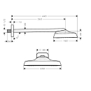AXOR ShowerSphere Kopfbrause 250/160 1jet EcoSmart mit...