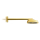 AXOR ShowerSphere Kopfbrause 250/160 1jet EcoSmart mit Brausearm, Polished Gold Optic