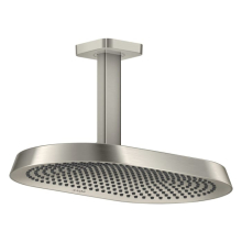 AXOR ShowerSphere Kopfbrause 370/220 2jet mit Deckenanschluss, Edelstahl Optic