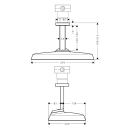 AXOR ShowerSphere Kopfbrause 370/220 2jet EcoSmart mit...