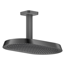 AXOR ShowerSphere Kopfbrause 370/220 2jet EcoSmart mit Deckenanschluss, Polished Black Chrome