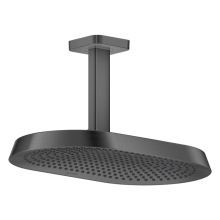 AXOR ShowerSphere Kopfbrause 370/220 2jet EcoSmart mit Deckenanschluss, Brushed Black Chrome