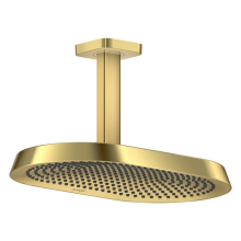 AXOR ShowerSphere Kopfbrause 370/220 2jet EcoSmart mit Deckenanschluss, Polished Gold Optic