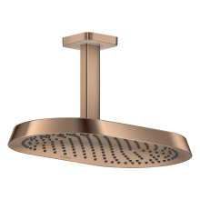 AXOR ShowerSphere Kopfbrause 370/220 1jet EcoSmart mit Deckenanschluss, Polished Red Gold
