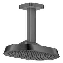 AXOR ShowerSphere Kopfbrause 250/160 1jet EcoSmart+ mit Deckenanschluss, Brushed Black Chrome
