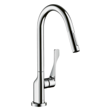 AXOR Citterio Einhebel-Küchenmischer 250 mit Ausziehbrause EcoSmart, Brushed Nickel