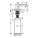 hansgrohe A41 Spülmittel-/ Lotionspender, Edelstahl...