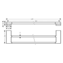 hansgrohe AddStoris Q Doppelbadetuchhalter, Polished Gold...