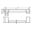 hansgrohe AddStoris Q Haltestange, Chrom