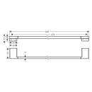 hansgrohe AddStoris Q Badetuchhalter, Mattschwarz