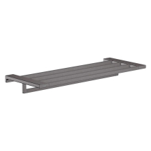 hansgrohe AddStoris Q Handtuchablage mit Handtuchhalter, Brushed Black Chrome