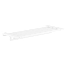 hansgrohe AddStoris Q Handtuchablage mit Handtuchhalter, Mattweiß
