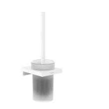 hansgrohe AddStoris Q Toilettenbürstenhalter Wandmontage, Mattweiß