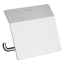 hansgrohe AddStoris Q Toilettenpapierhalter mit Deckel, Chrom