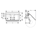 hansgrohe AddStoris Q Toilettenpapierhalter mit Deckel,...