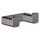 hansgrohe AddStoris Q Handtuchhaken doppelt, Brushed Black Chrome
