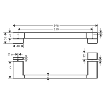 hansgrohe AddStoris Q Duschtürgriff, Polished Gold Optic