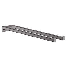 hansgrohe AddStoris Q Handtuchhalter zweiarmig, Brushed Black Chrome