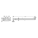 hansgrohe AddStoris Q Handtuchhalter zweiarmig, Brushed...