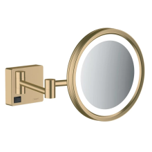 hansgrohe AddStoris Rasierspiegel mit LED Leuchte, Brushed Bronze