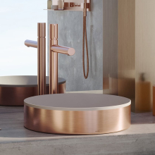 AXOR Suite Aufsatzwaschtisch 300 ohne Hahnloch und Überlauf, Brushed Red Gold