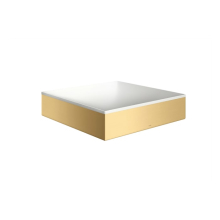 AXOR Suite Aufsatzwaschtisch 400/400 ohne Hahnloch und Überlauf, Brushed Gold Optic