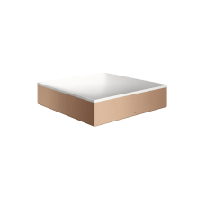 AXOR Suite Aufsatzwaschtisch 400/400 ohne Hahnloch und Überlauf, Brushed Red Gold