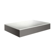 AXOR Suite Aufsatzwaschtisch 600/400 ohne Hahnloch und Überlauf, Brushed Black Chrome
