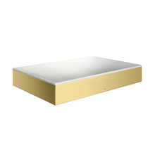 AXOR Suite Aufsatzwaschtisch 600/400 ohne Hahnloch und Überlauf, Brushed Brass