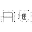 AXOR Universal Softsquare Toilettenpapierhalter mit...