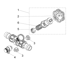 Schlösser Armaturen KFR-VENTIL, PRESSANSCHLUSS IG M.ENTL, N.ST.SP, DN15, PRESS15, DVGW