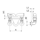 Schlösser Armaturen ROHRBELUEFTER BAUFORM E, 2-FACH...