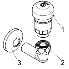Schlösser Armaturen ROHRBELUEFTER BAUFORM D MIT ANSCHLUSSBOGEN+ROSETTE, DVGW