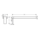 AXOR Universal Rectangular Handtuchhalter zweiarmig,...