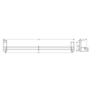 AXOR Universal Rectangular Badetuchhalter 800 mm,...