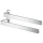 AXOR Universal Softsquare Handtuchhalter zweiarmig, Polished Black Chrome