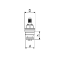 Schlösser Armaturen SANITAER-OBERTEIL DN15, 1/2"