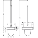AXOR Universal Softsquare Toilettenbürstenhalter...
