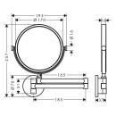 AXOR Universal Circular Rasierspiegel, Mattweiß