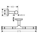 AXOR Universal Circular Toilettenpapierhalter doppelt,...