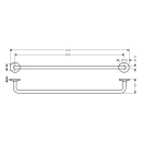 AXOR Universal Circular Badetuchhalter 600 mm,...
