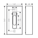 AXOR Universal Circular Kosmetiktuchbox, Brushed Nickel