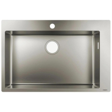 hansgrohe S71 S711-F660 Einbauspüle 660, Edelstahl