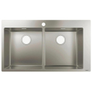 hansgrohe S71 S711-F765 Einbauspüle 370/370, Edelstahl